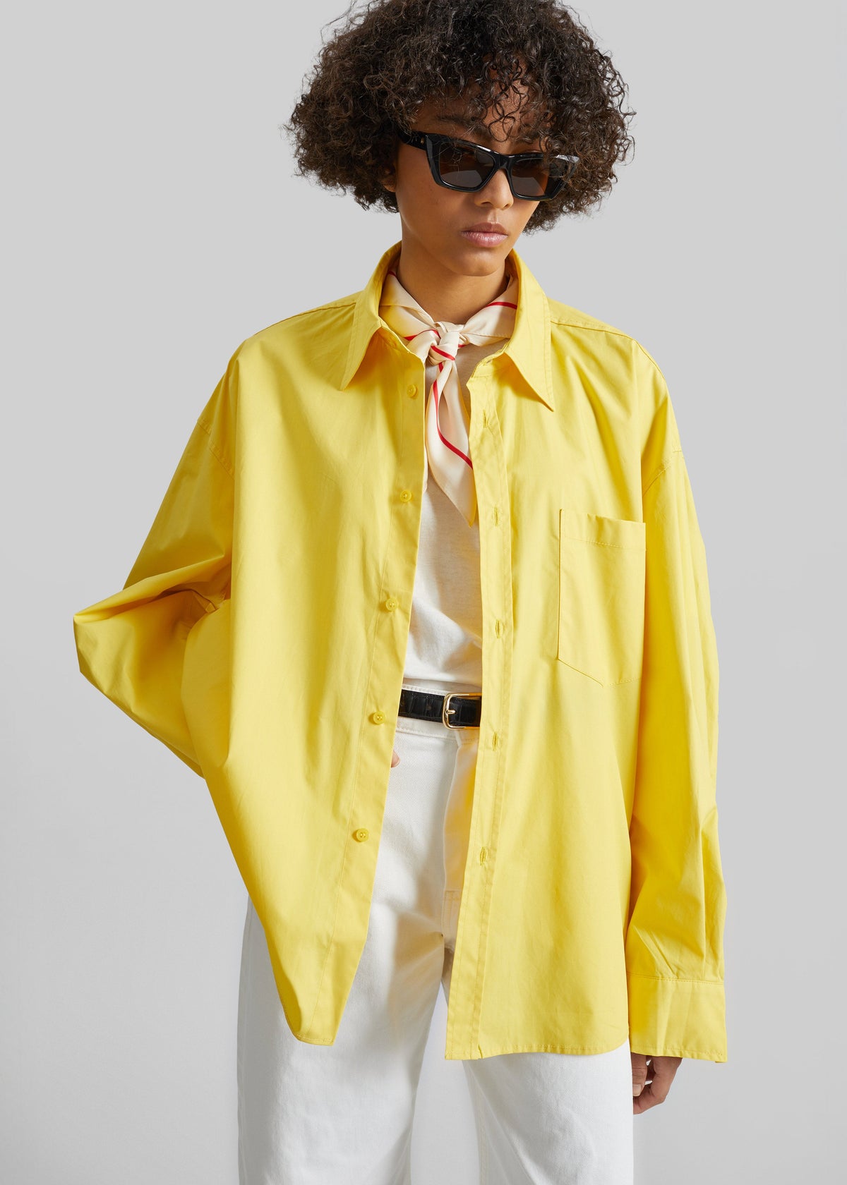 Cascais Oversized Shirt - Yellow – view 3 of 10