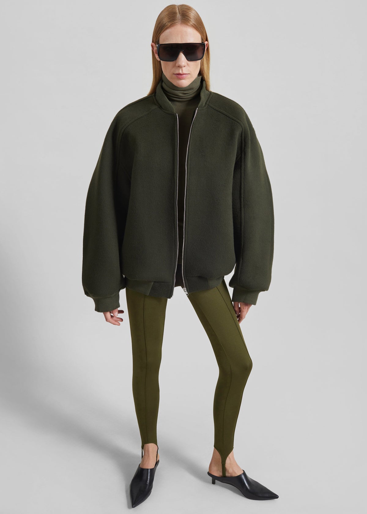 Caserta Stirrup Leggings - Olive – view 4 of 7