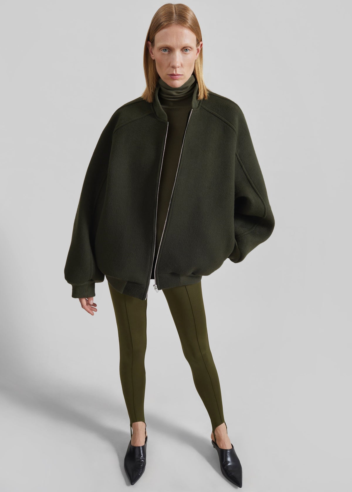 Caserta Stirrup Leggings - Olive – view 1 of 7