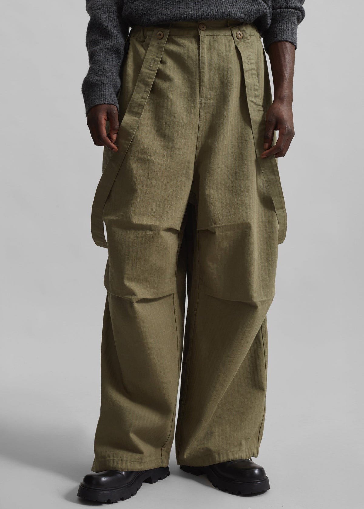 Chard Balloon Pants - Khaki – view 1 of 9