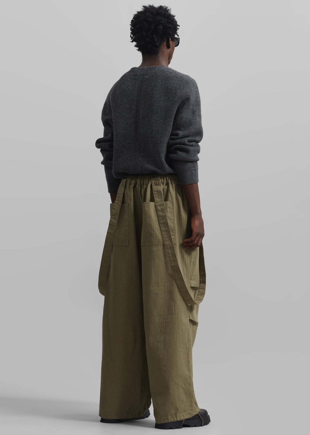 Chard Balloon Pants - Khaki – view 8 of 9