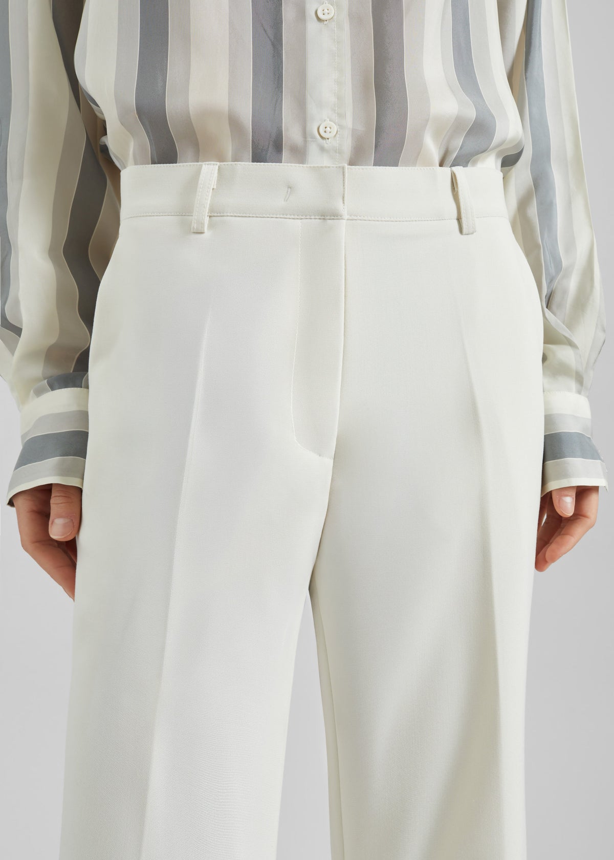Chesnay Bootcut Pants - Cream – view 4 of 8