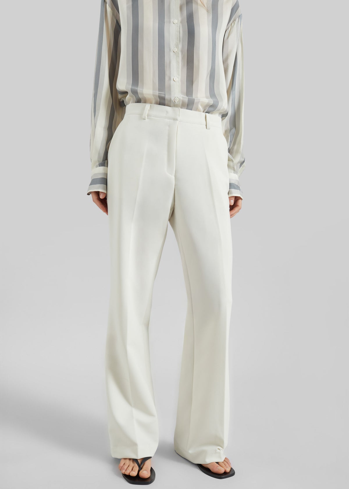 Chesnay Bootcut Pants - Cream – view 3 of 8