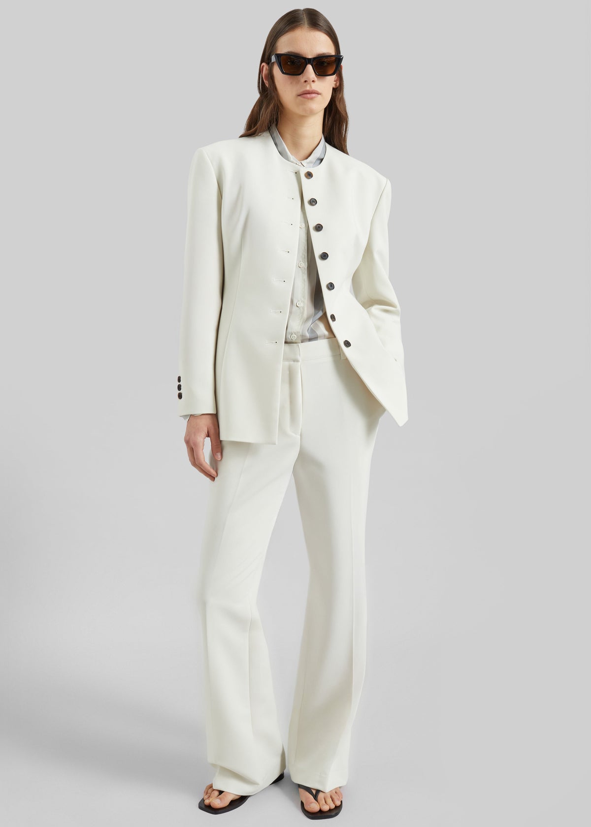 Chesnay Bootcut Pants - Cream – view 2 of 8