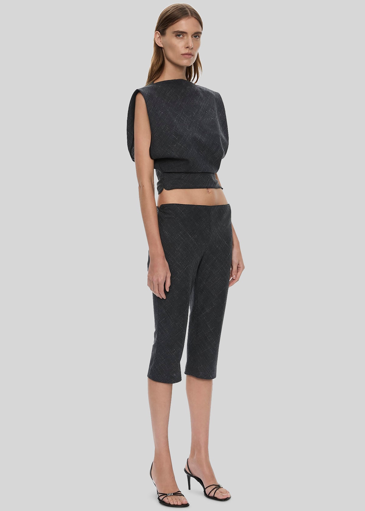 Christopher Esber Banyan Bias Top - Tropical Charcoal Marle – view 5 of 6