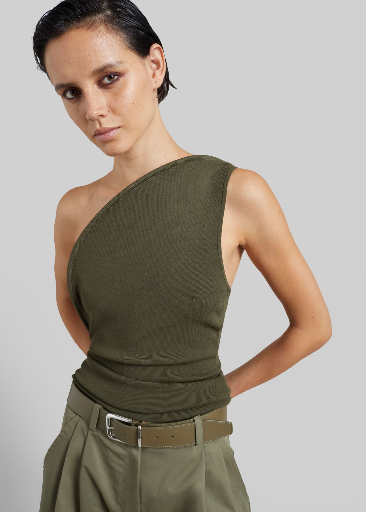 Christopher Esber Concave Wired Top - Kombu Green – view 1 of 6