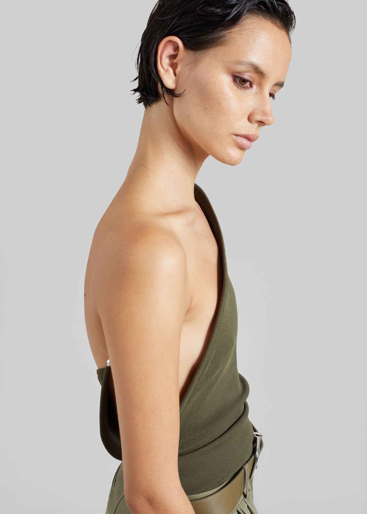 Christopher Esber Concave Wired Top - Kombu Green – view 3 of 6