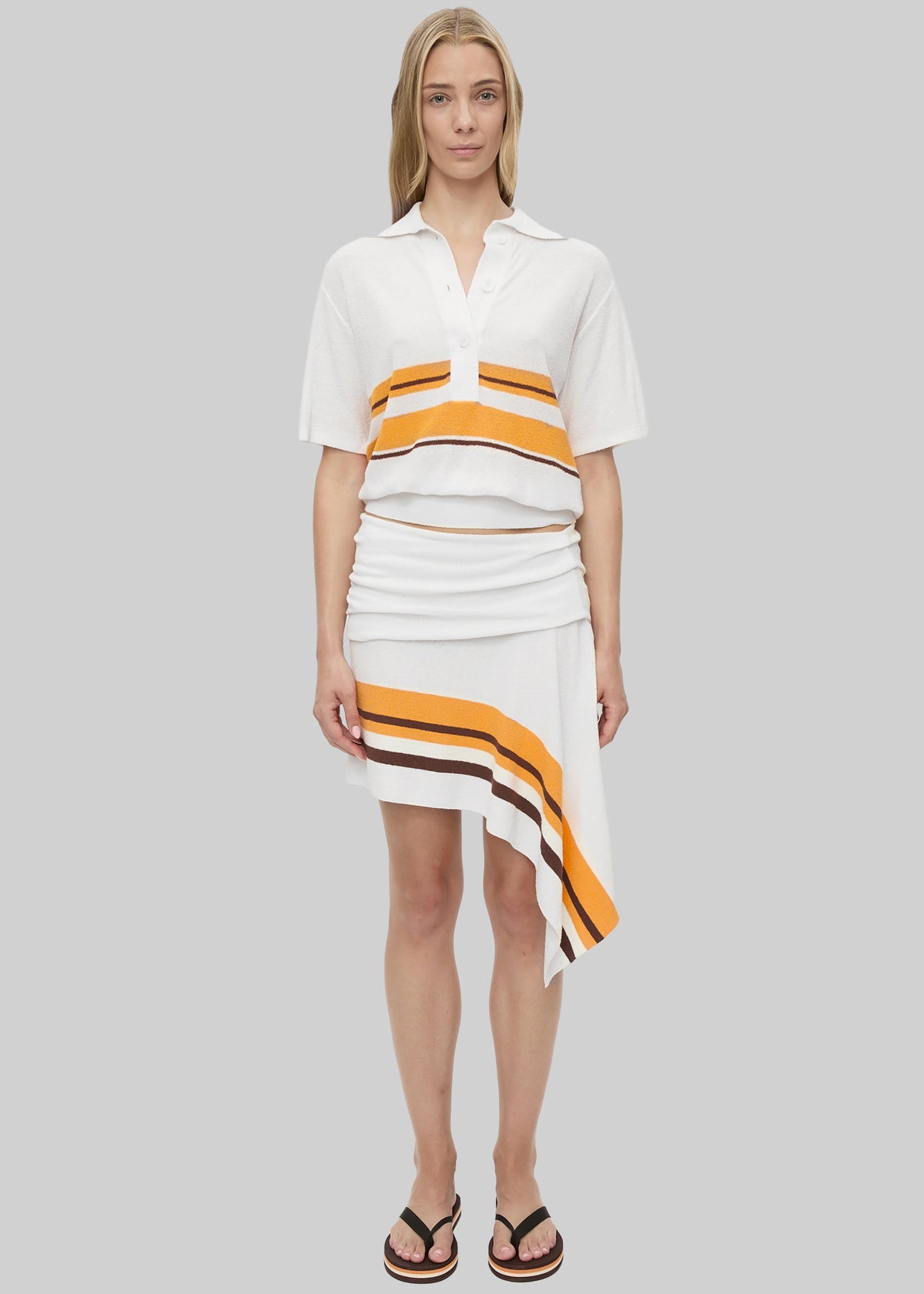 Christopher Esber Stripe Knit Clean Polo - Solaris Stripe – view 6 of 8