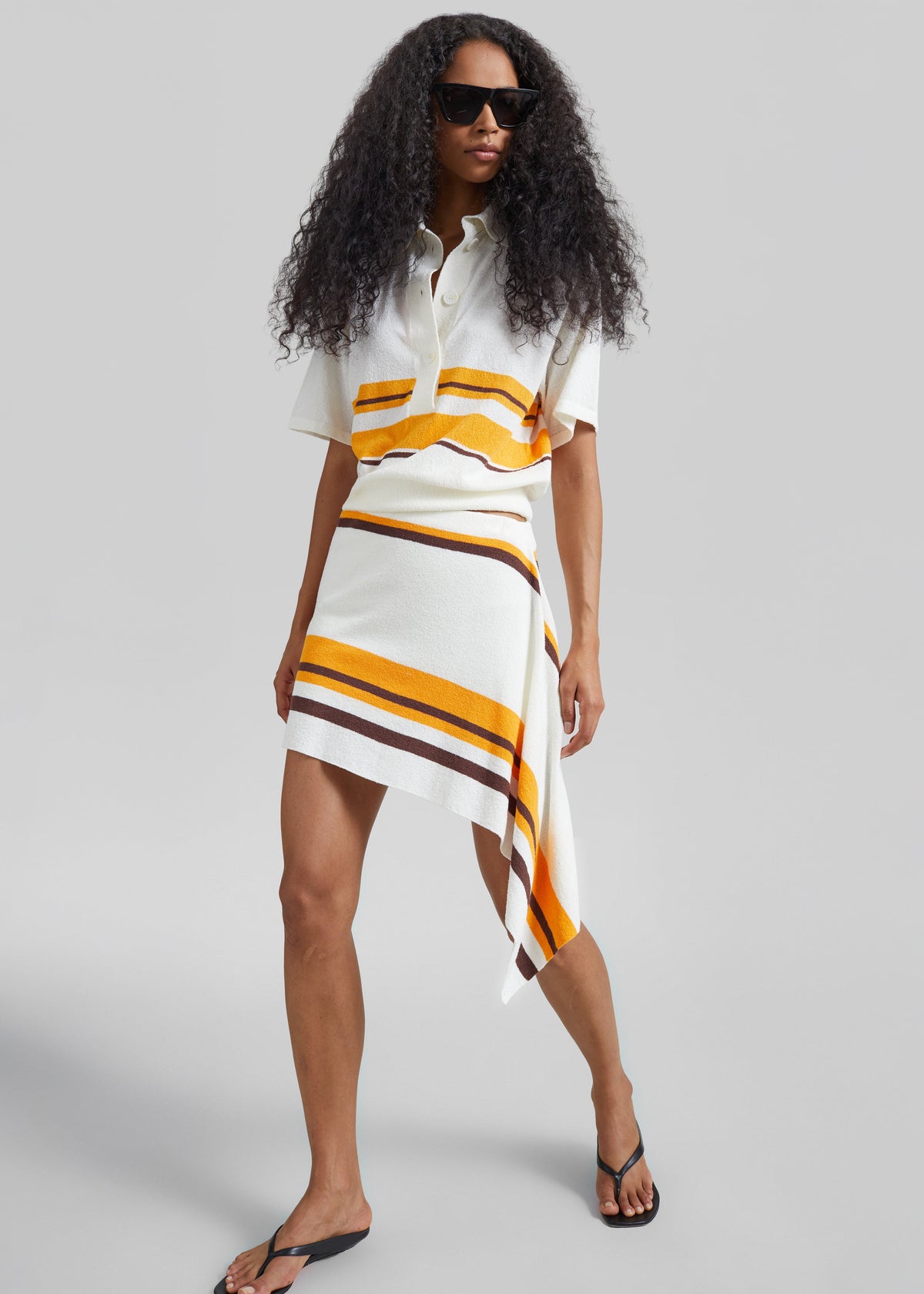 Christopher Esber Stripe Knit Clean Polo - Solaris Stripe – view 4 of 8