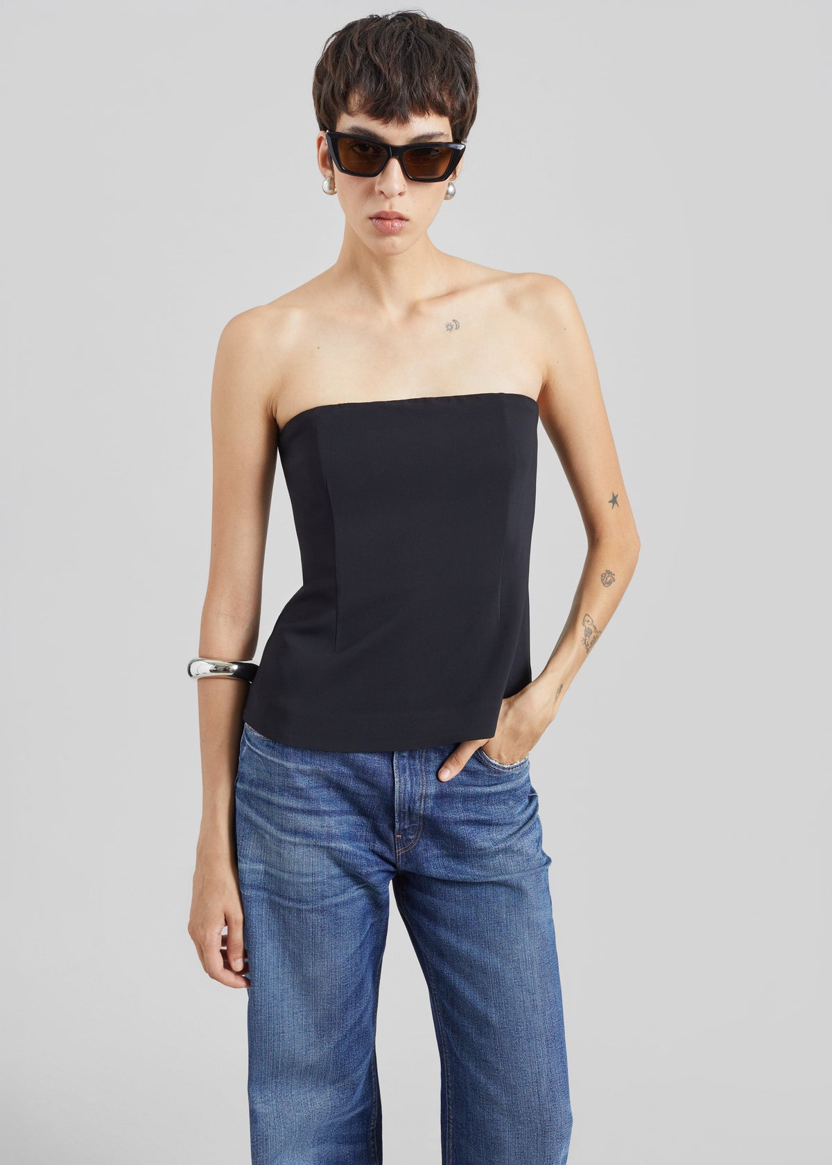 CO Bustier Top - Black – view 1 of 5