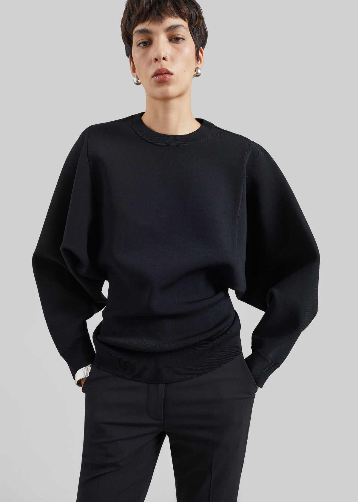 CO Crewneck Tunic - Black – view 1 of 4