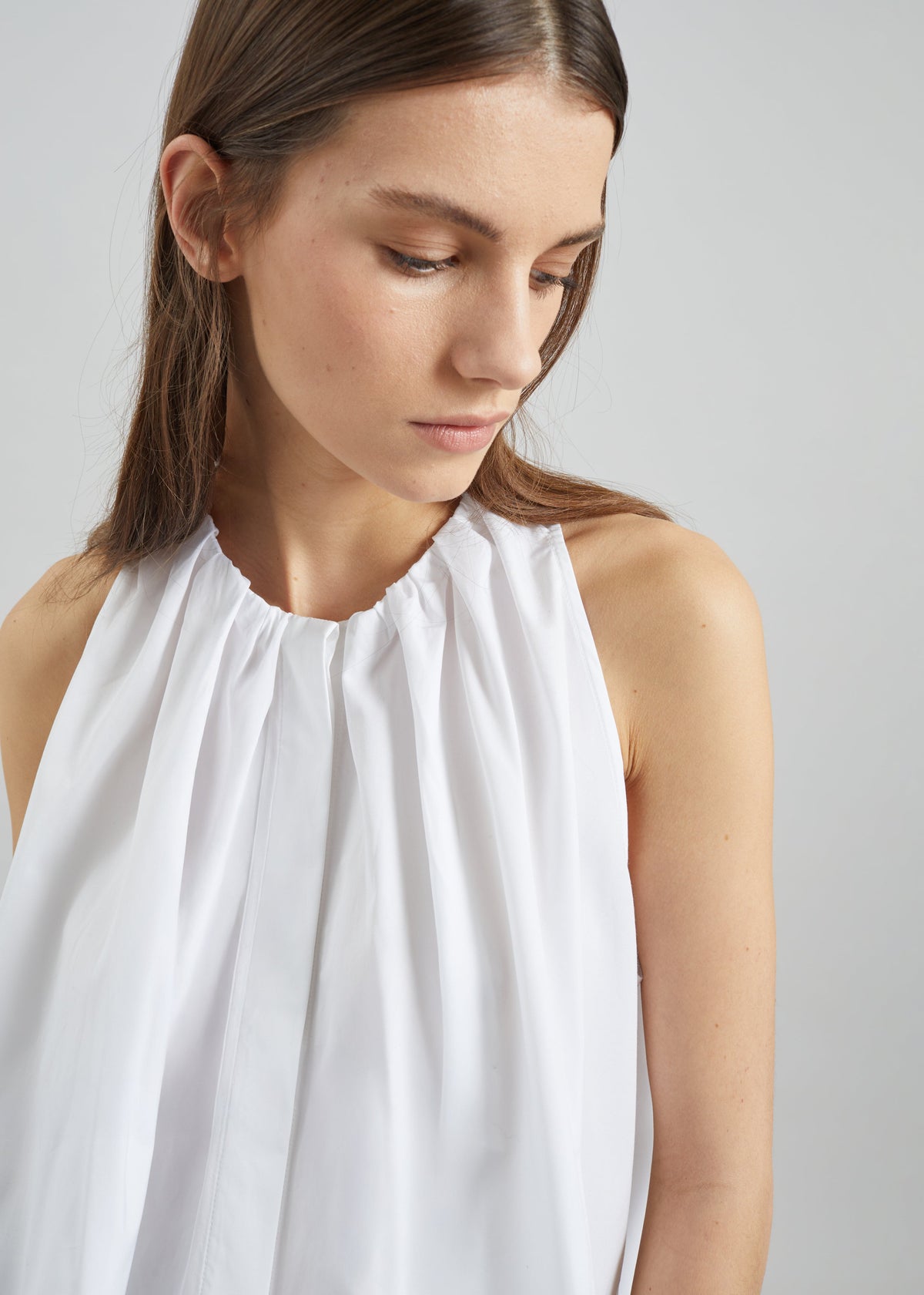 CO Gathered Tunic Shirt - White – view 3 of 5