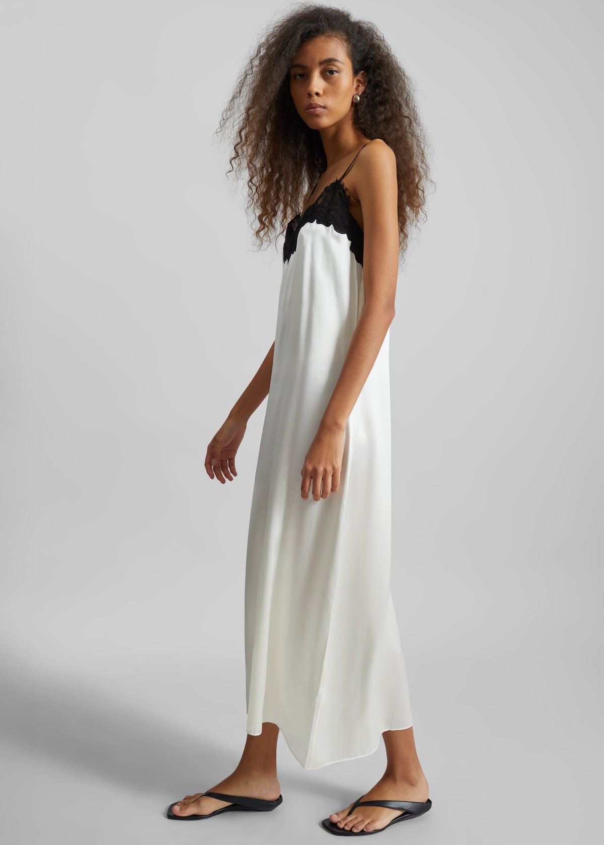CO Lace Cami Dress - Ivory – view 3 of 6