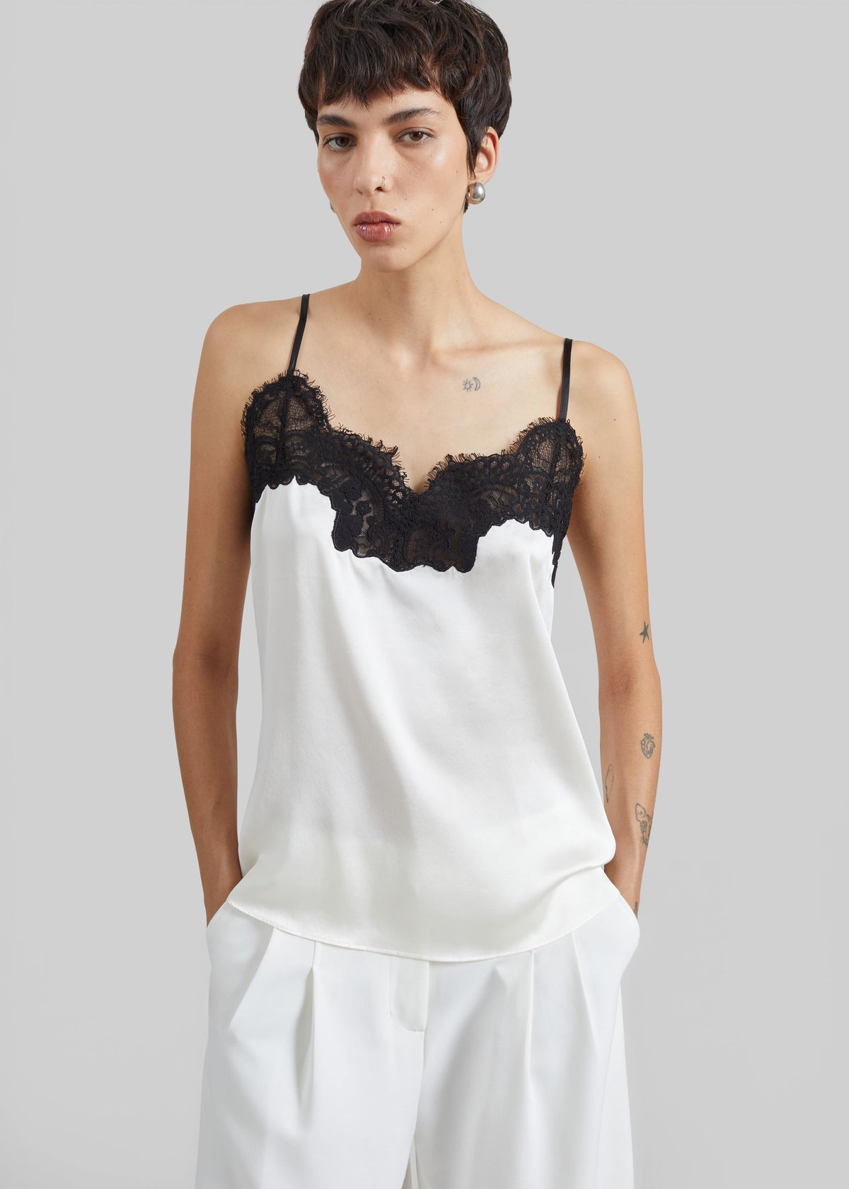 CO Lace Silk Camisole - Ivory – view 1 of 6