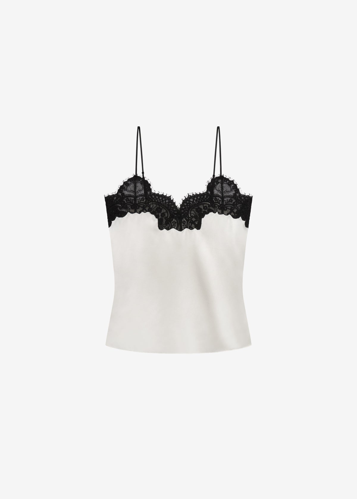 CO Lace Silk Camisole - Ivory – view 6 of 6
