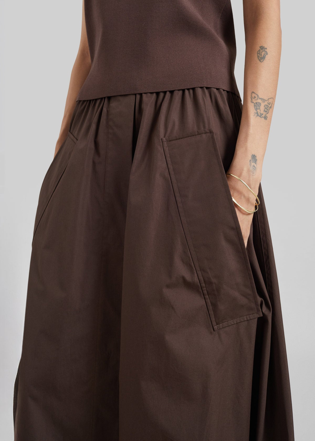CO Parachute Skirt - Chocolate – view 3 of 5