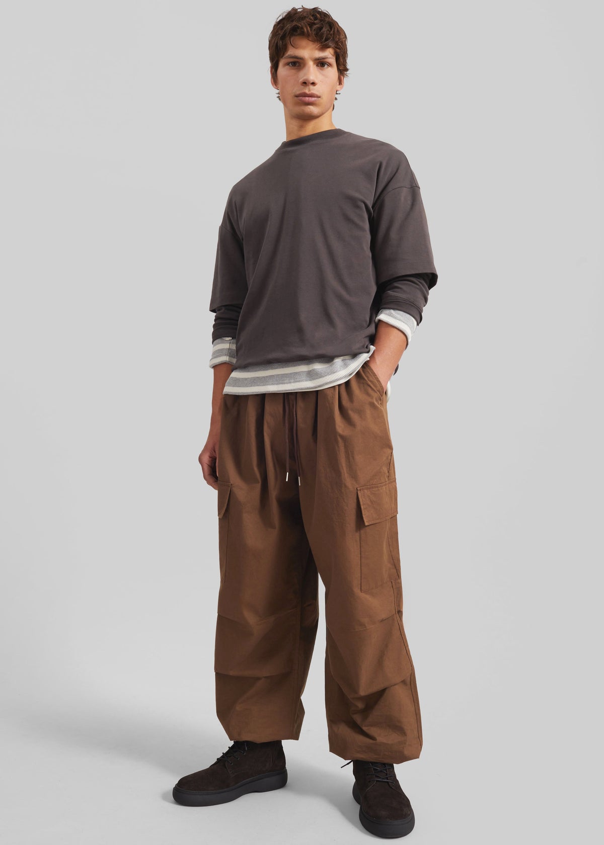 Cobourg Cargo Pants - Brown – view 1 of 6