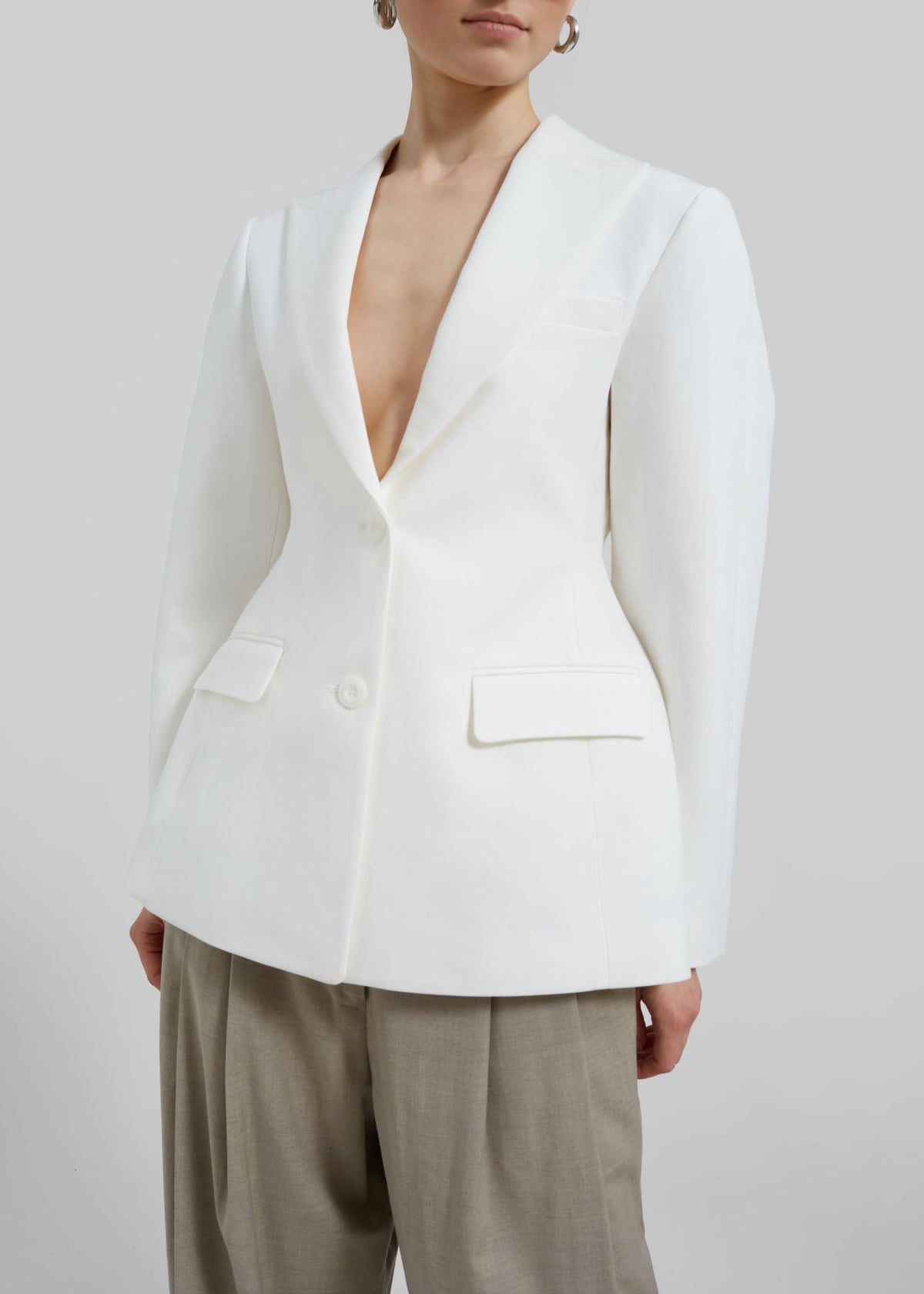 Colette Hourglass Blazer - White – view 2 of 7