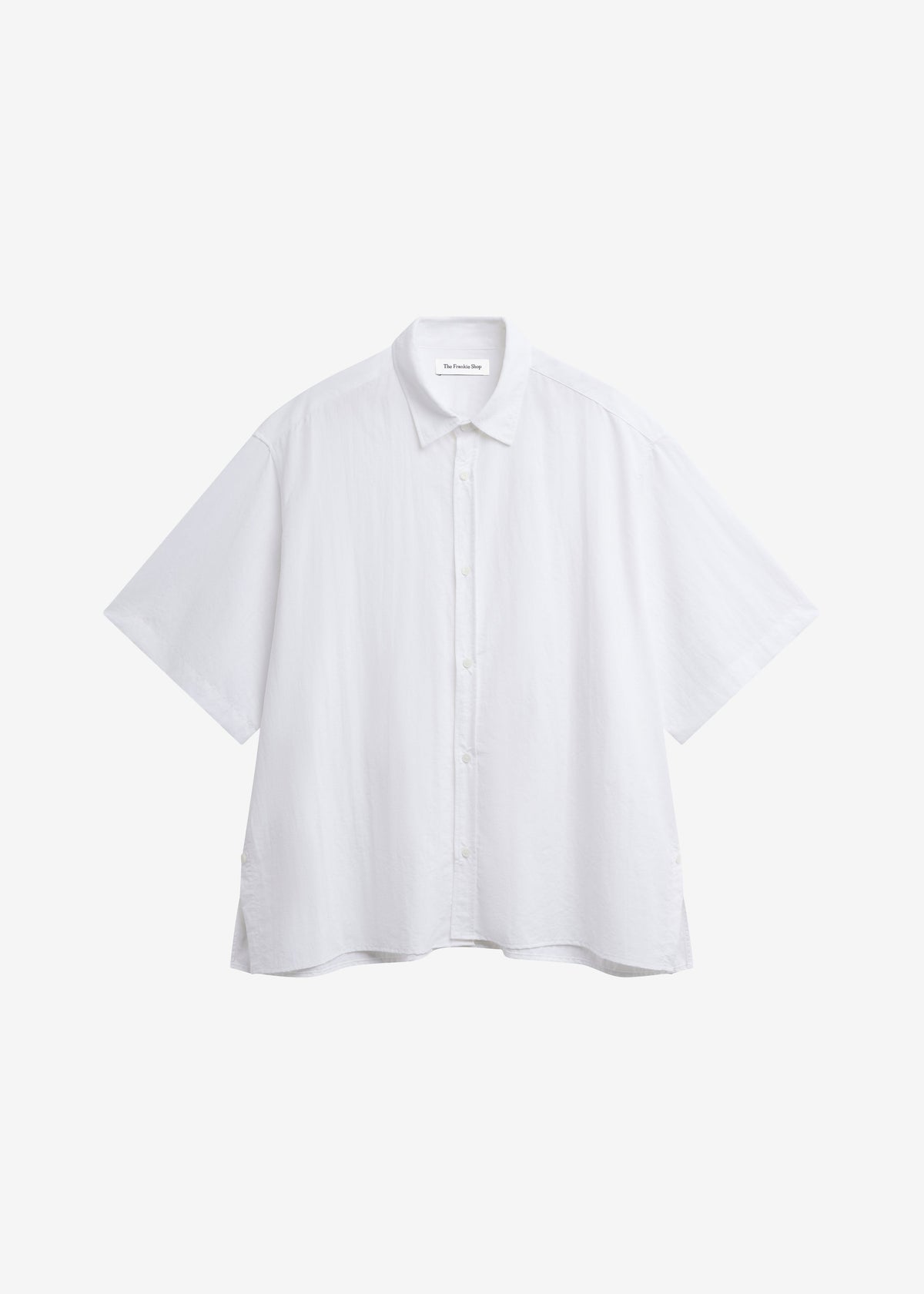 Colhame Adjustable Hem Short Sleeve Shirt - White – view 8 of 8
