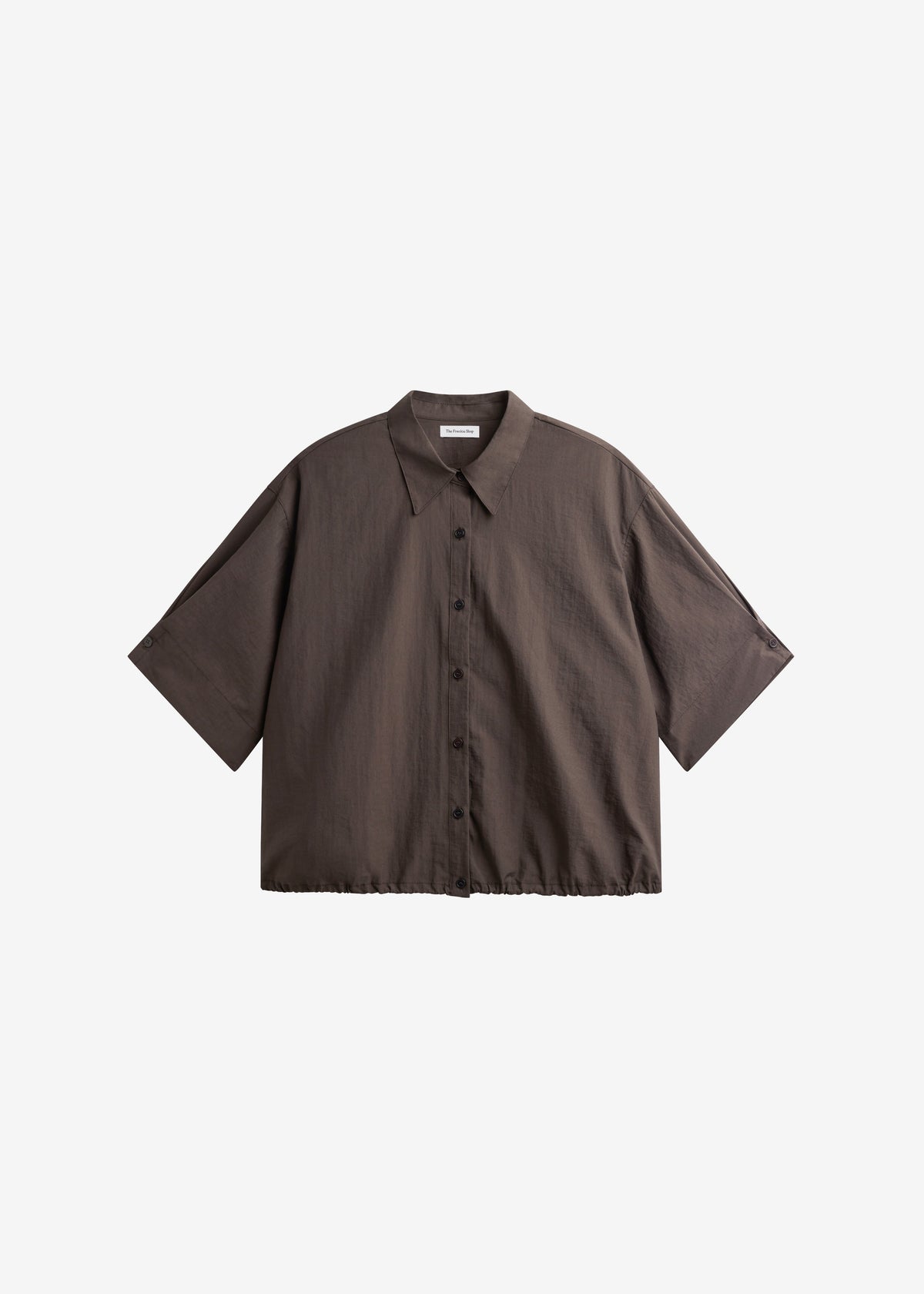 Comporta Drawstring Shirt - Brown – view 9 of 9