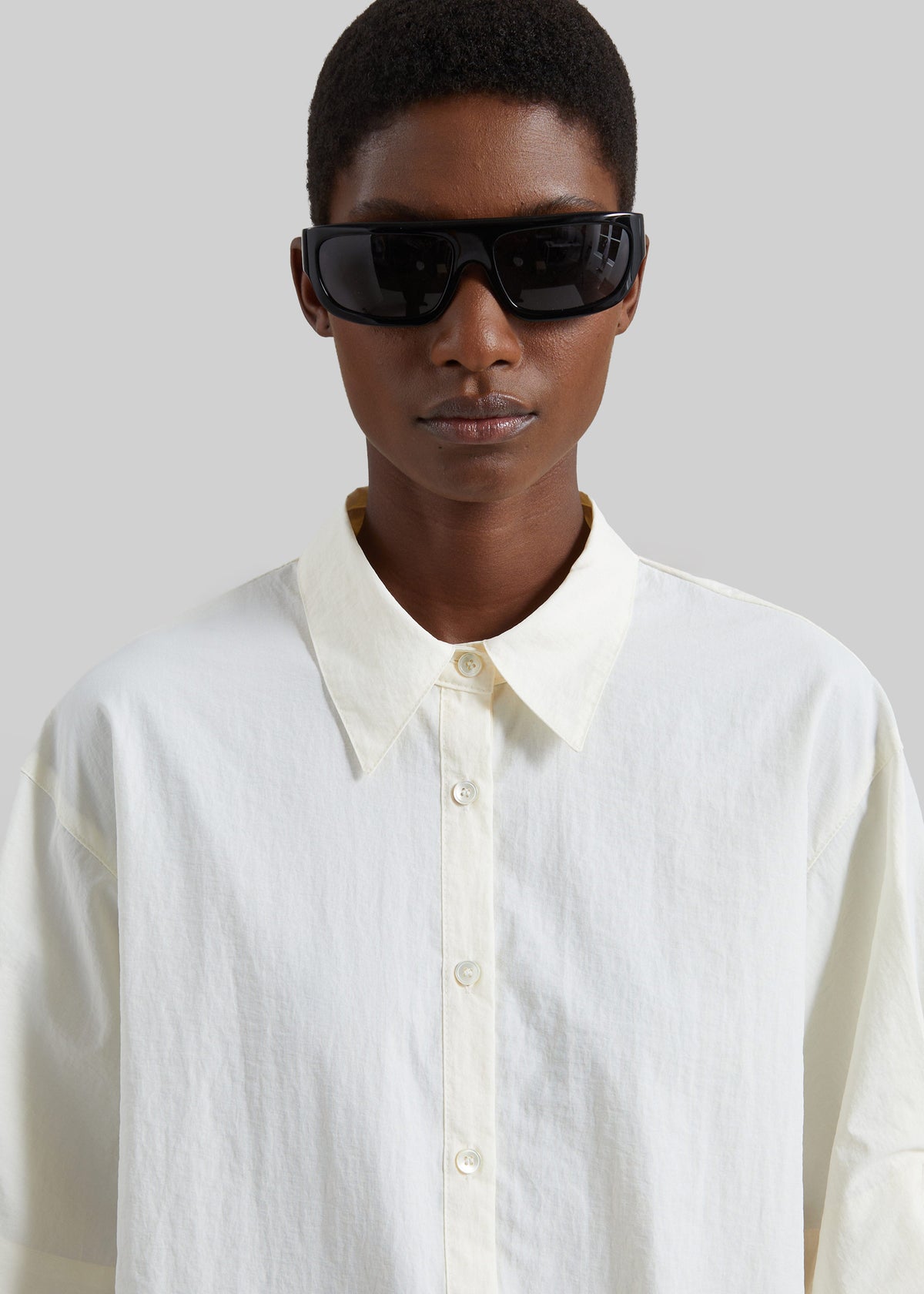 Comporta Drawstring Shirt - Cream – view 3 of 12