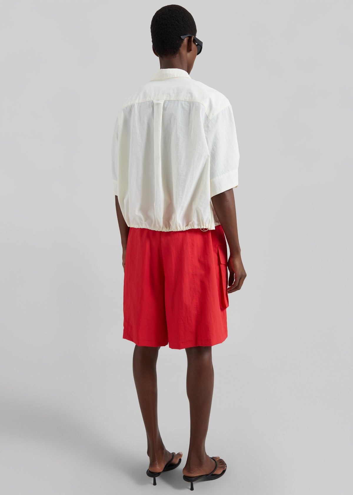 Comporta Drawstring Shirt - Cream – view 11 of 12