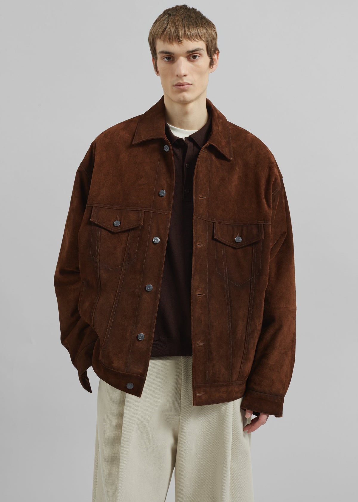Conan Suede Jacket - Brown – view 3 of 11
