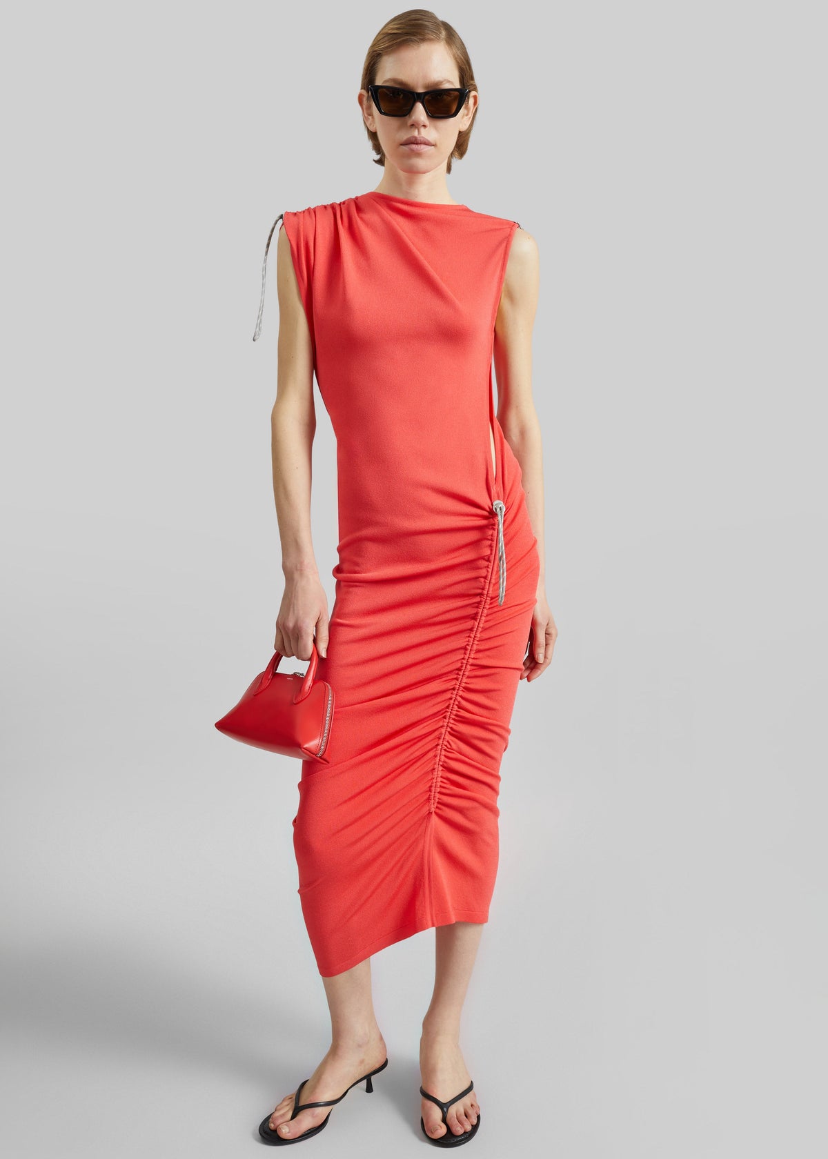 Coperni Adjustable Knit Dress - Red – view 1 of 7