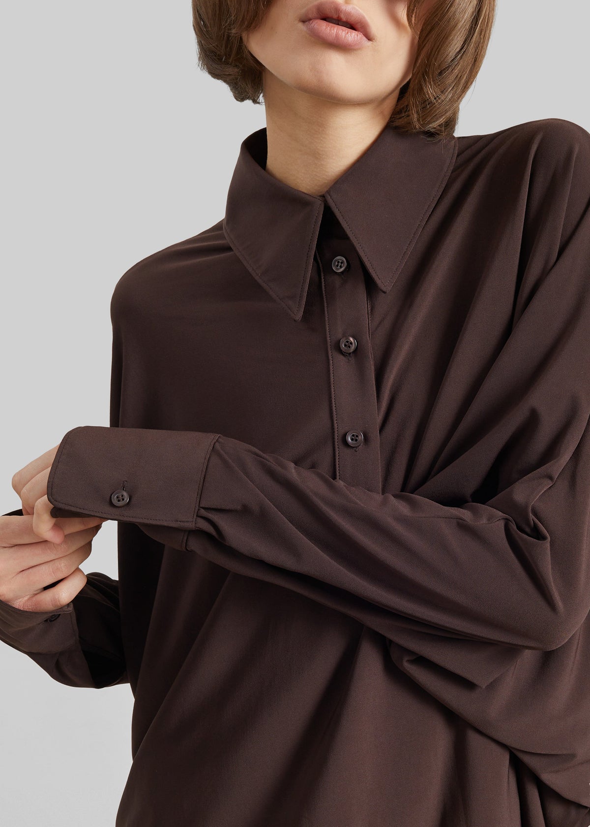 Coperni Draped Boxy Body - Brown – view 6 of 7