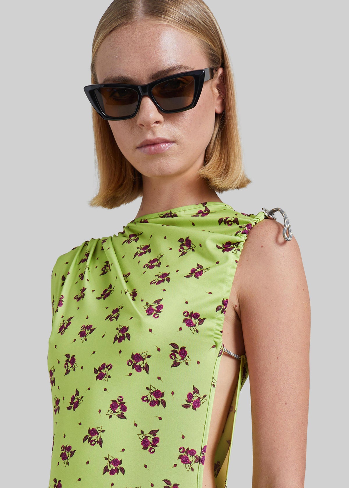 Coperni Printed Adjustable Dress - Green – view 6 of 8
