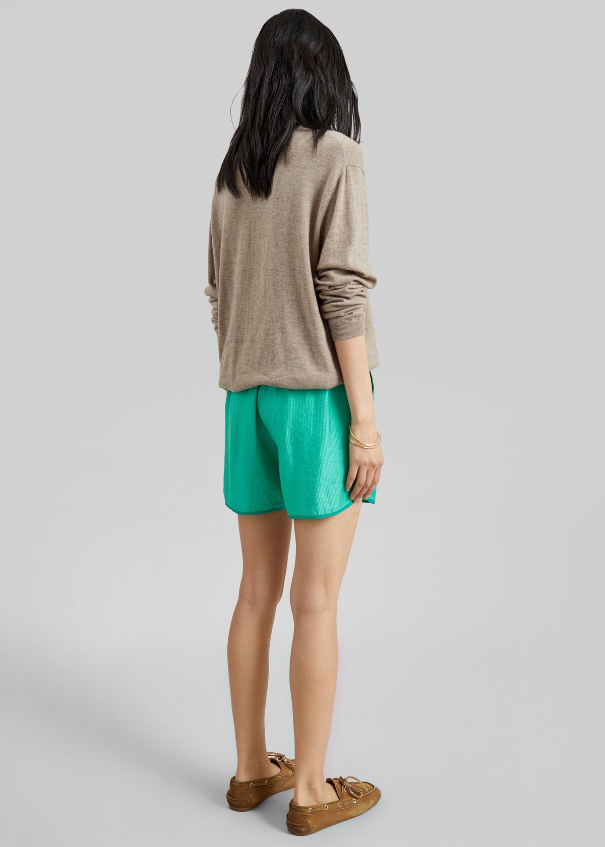 Coria Boxer Shorts - Green Stripe – view 7 of 8