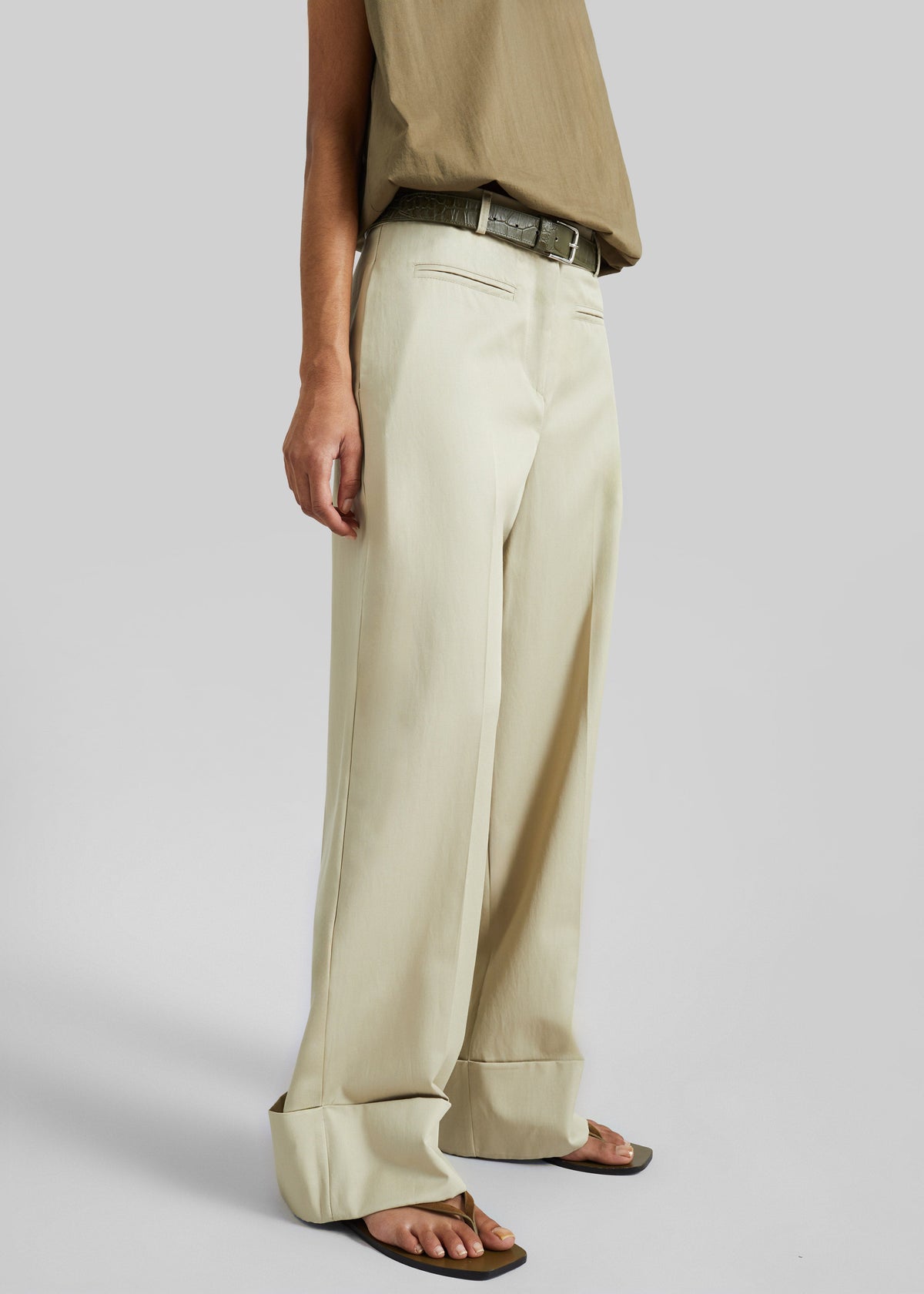 Corris Straight Cuff Trousers - Beige – view 2 of 7