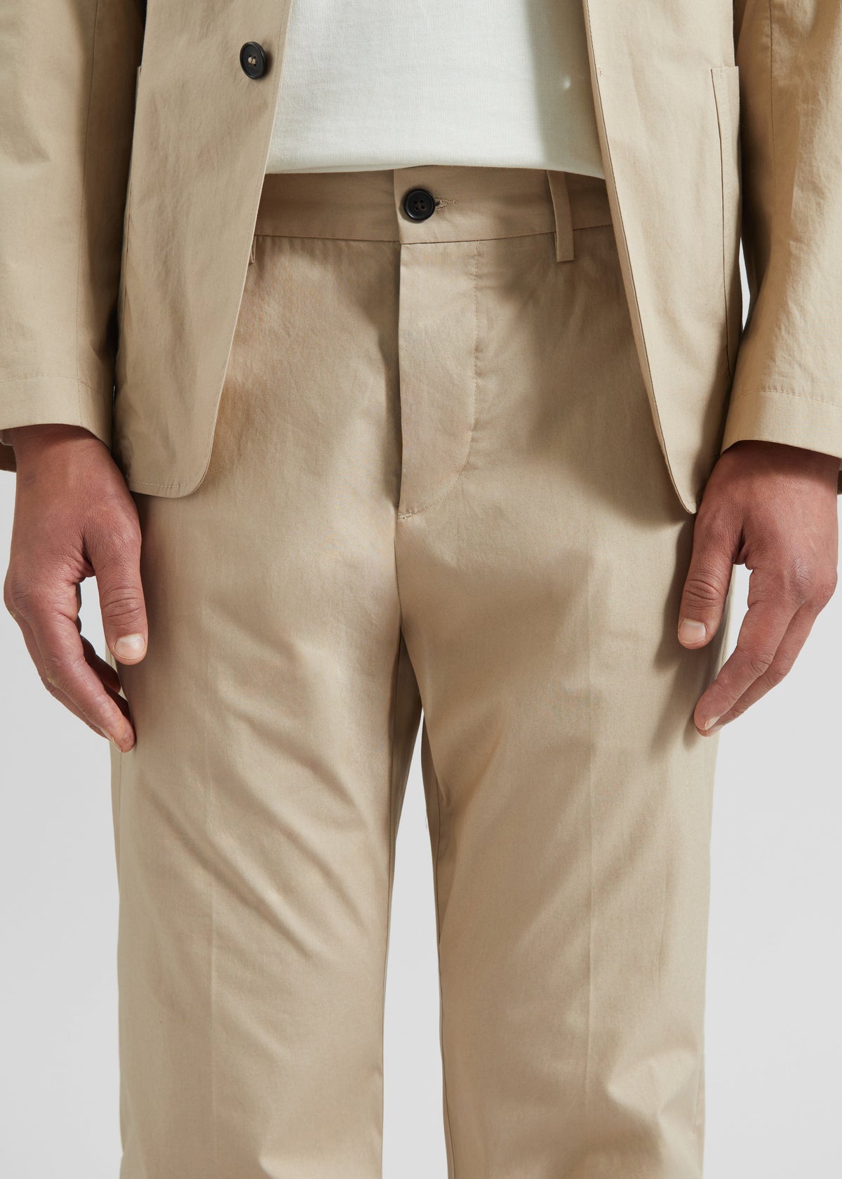 Covert Elastic Waist Trousers - Beige – view 3 of 6