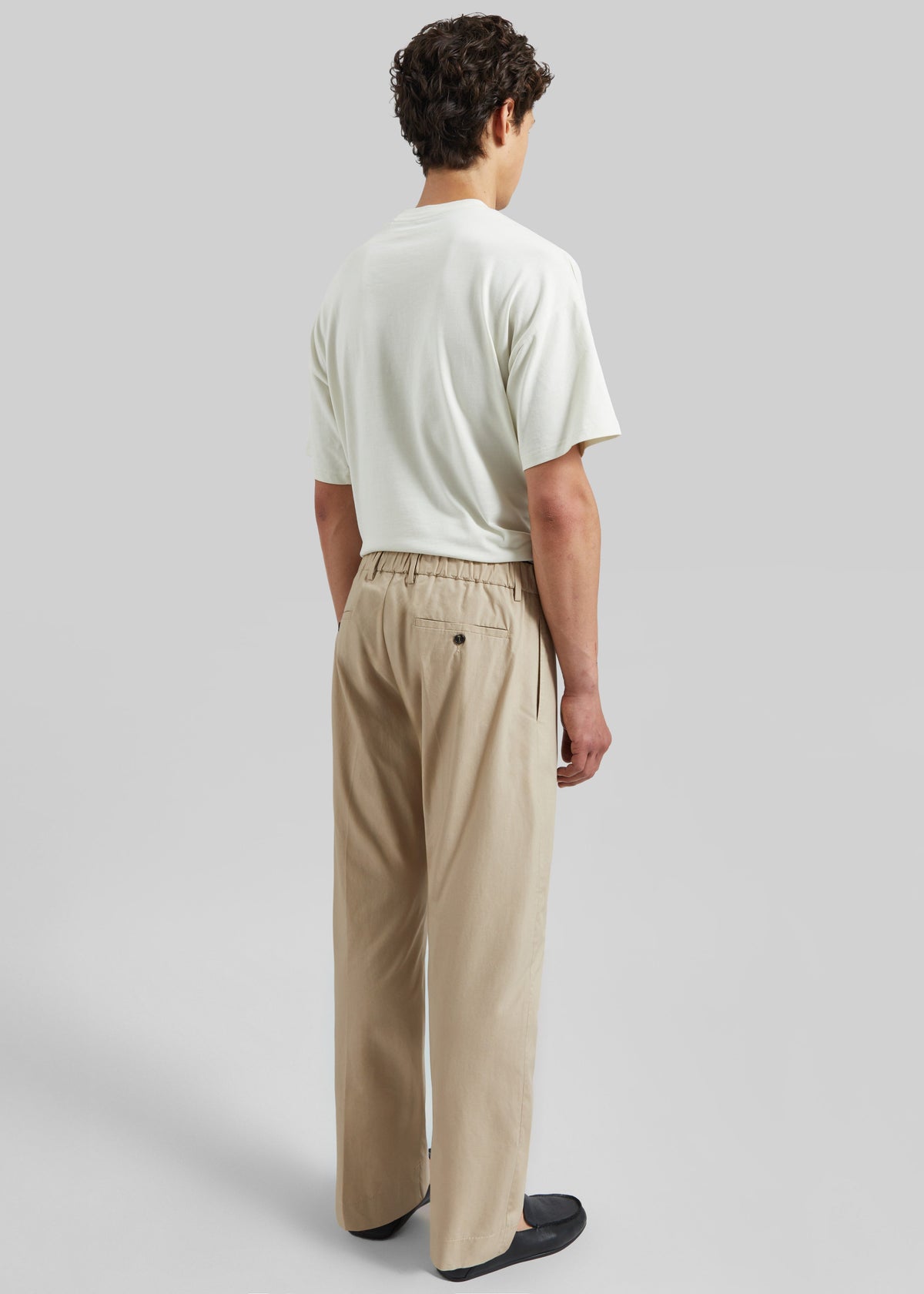 Covert Elastic Waist Trousers - Beige – view 6 of 6