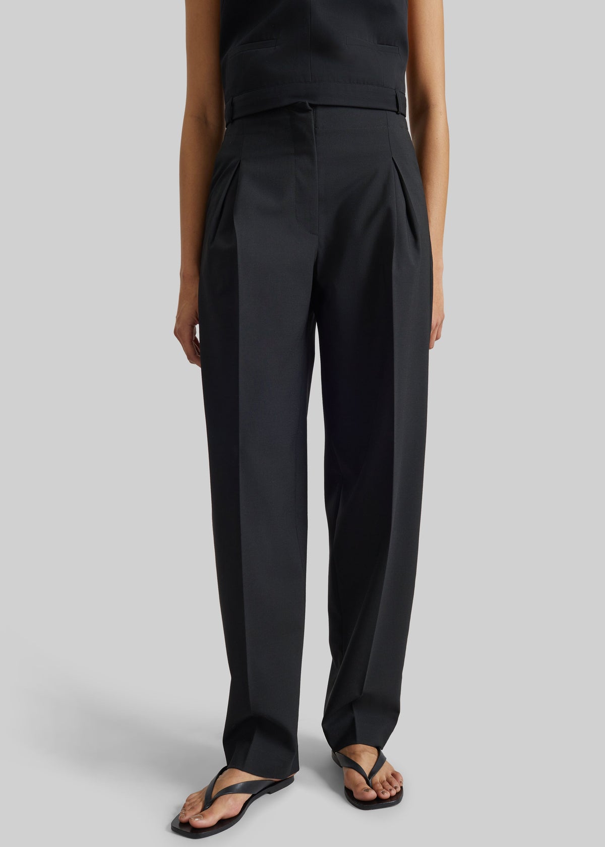 Covert Pleated Pants - Black – view 2 of 6