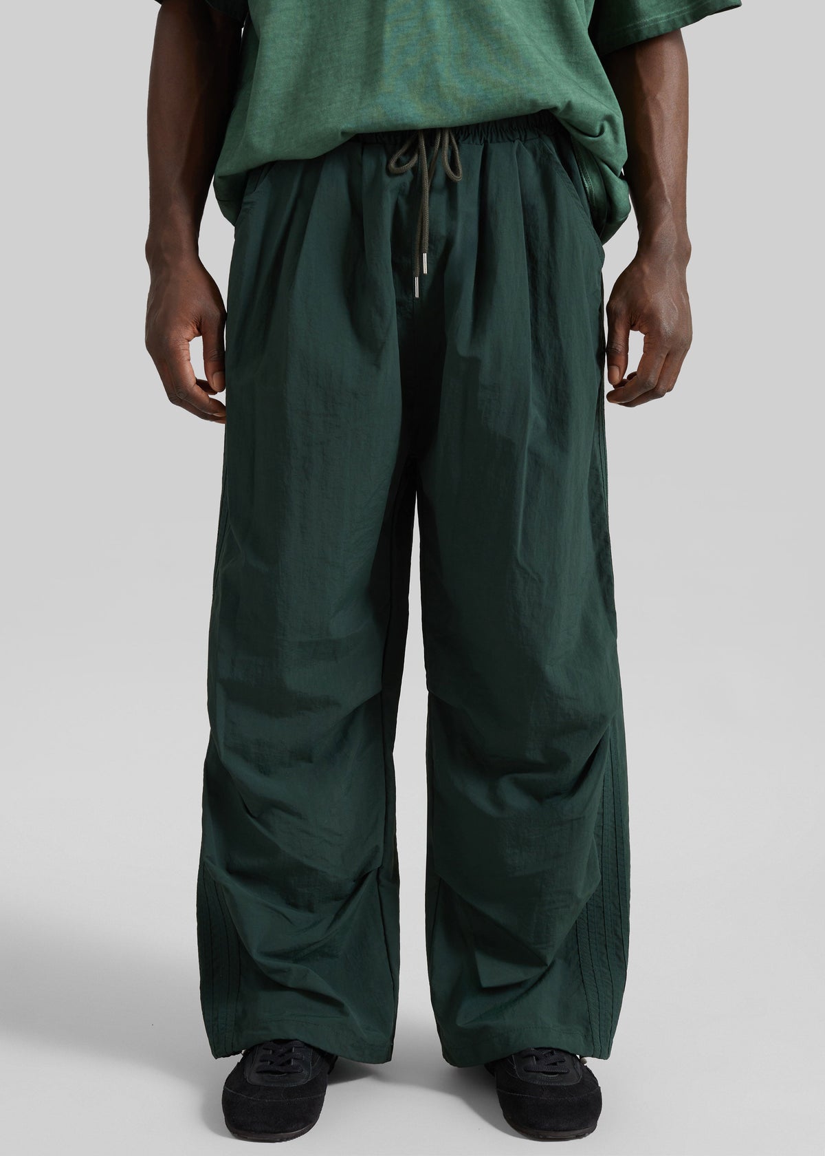 Craig Drawstring Track Pants - Green – view 2 of 5