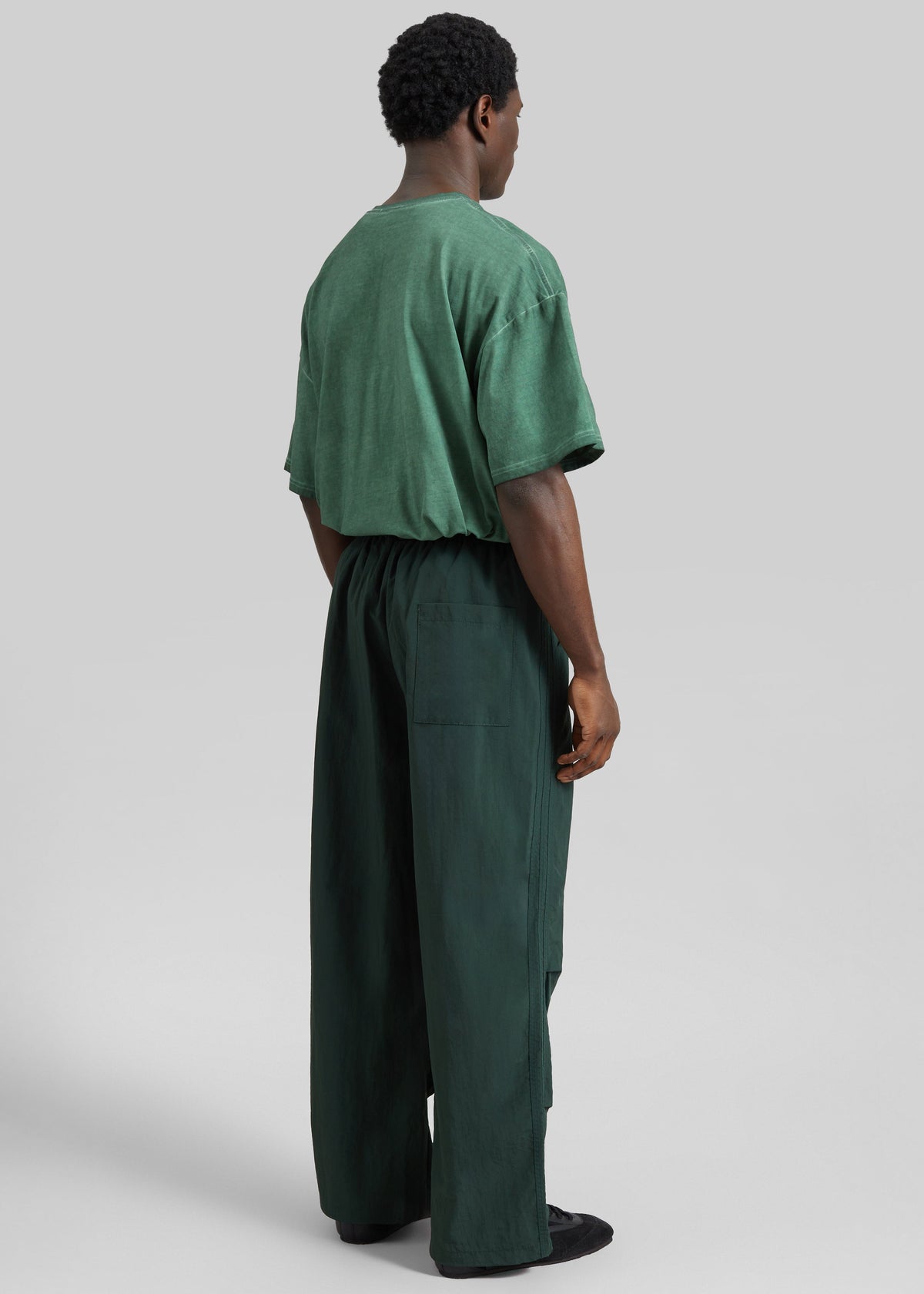 Craig Drawstring Track Pants - Green – view 4 of 5