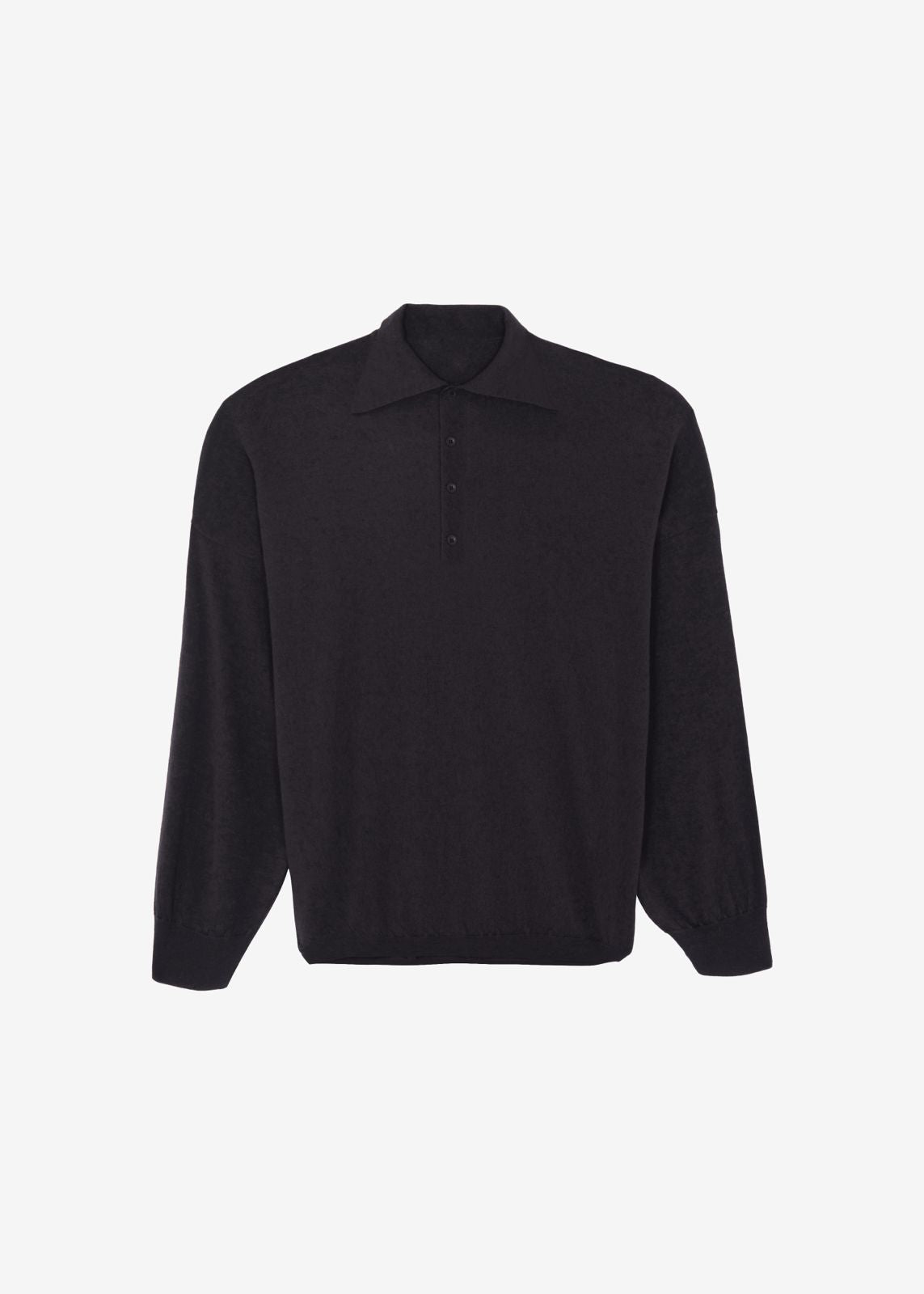 Croydon Padded Knit Polo - Black – view 6 of 6