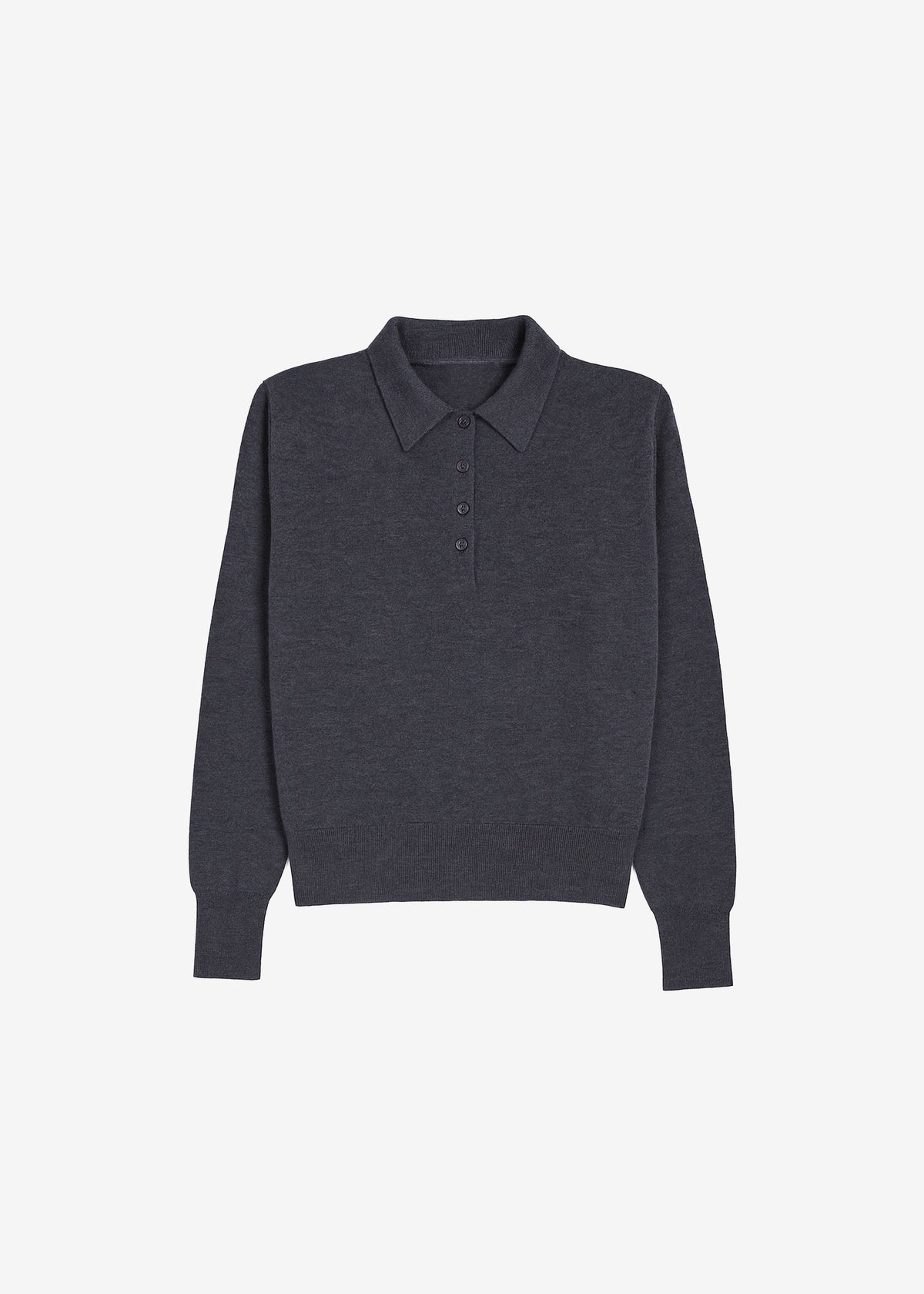 Croydon Padded Knit Polo - Grey – view 8 of 8