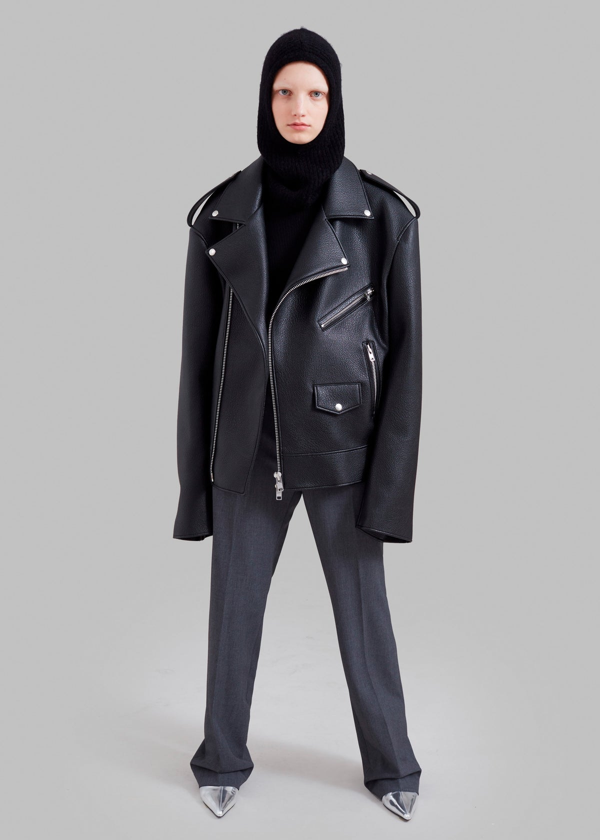 Chicago Oversized Perfecto Jacket - Black – view 10 of 14