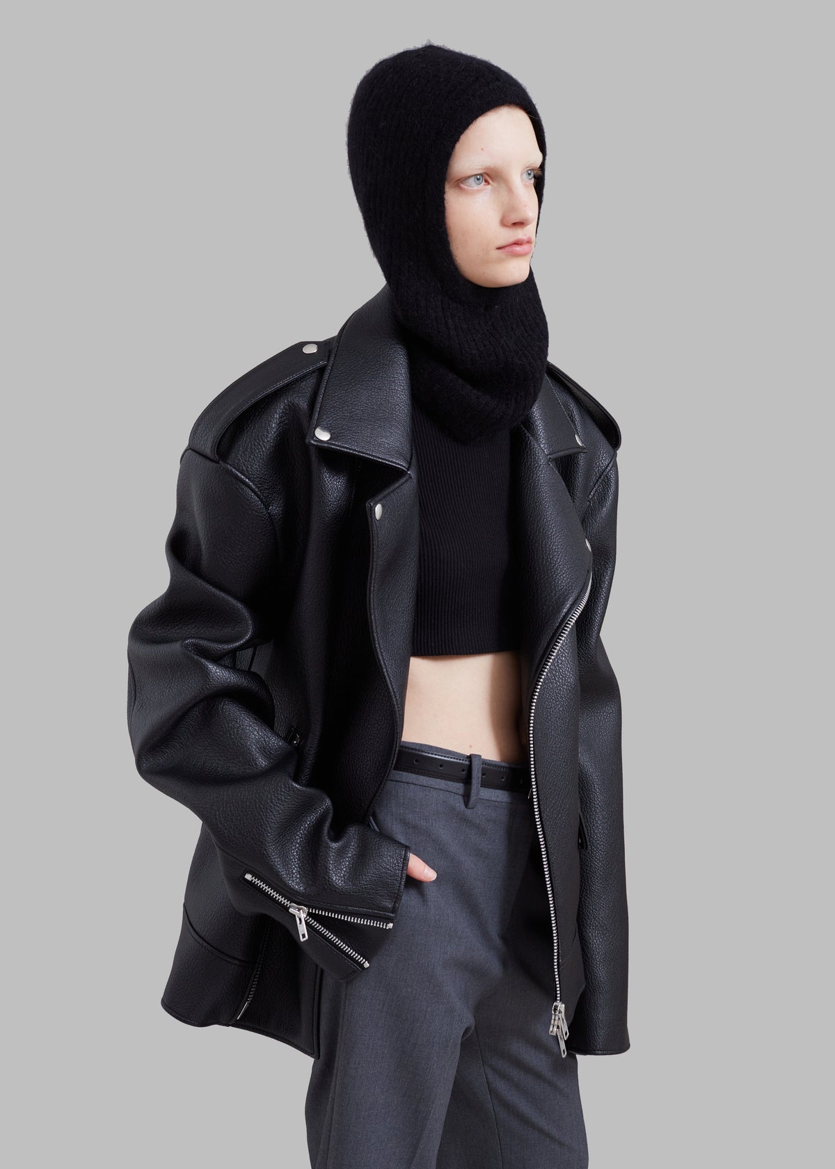 Chicago Oversized Perfecto Jacket - Black – view 8 of 14