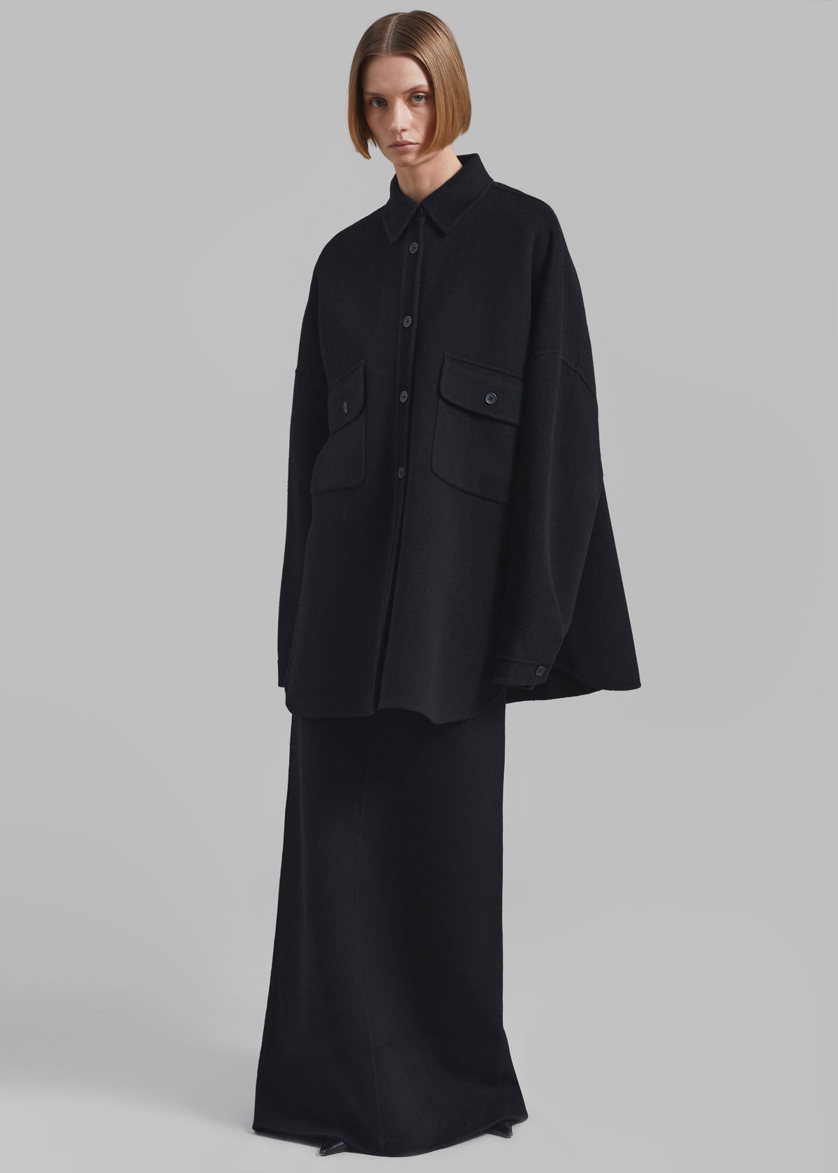 Dallas Wool Overshirt - Black – view 1 of 8
