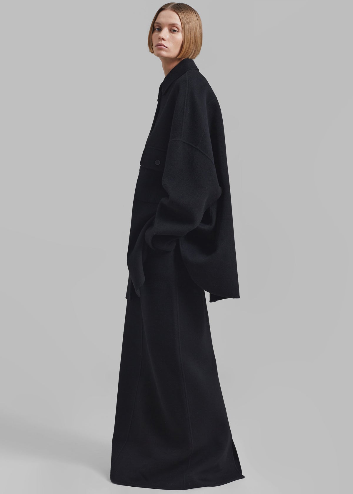 Dallas Wool Overshirt - Black – view 6 of 8