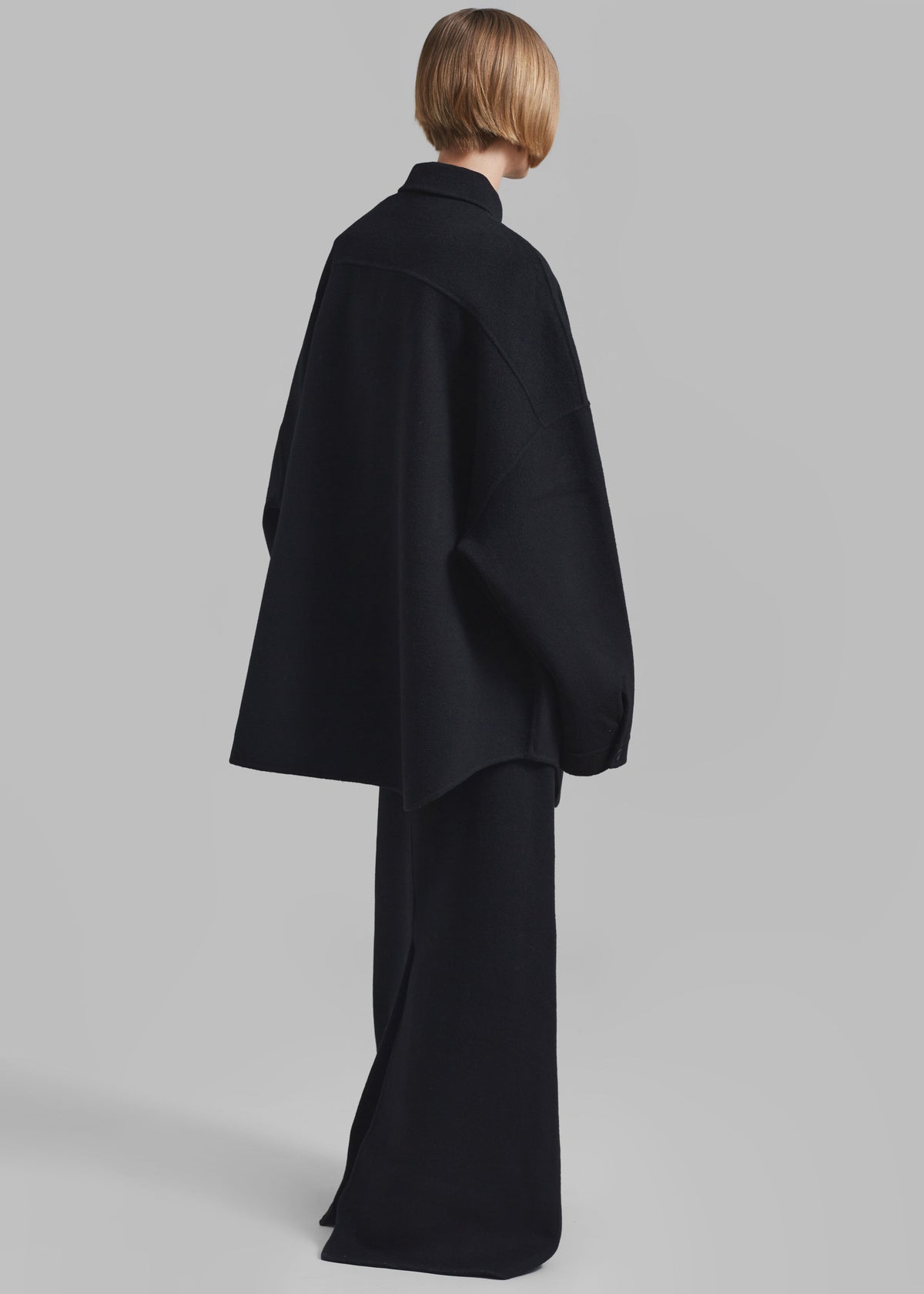 Dallas Wool Overshirt - Black – view 7 of 8