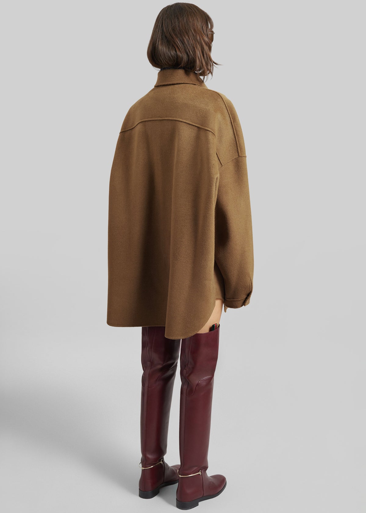 Dallas Wool Overshirt - Camel – view 6 of 7