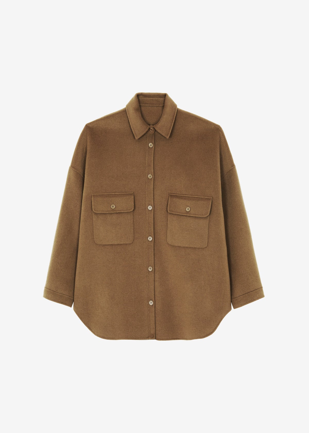 Dallas Wool Overshirt - Camel – view 7 of 7