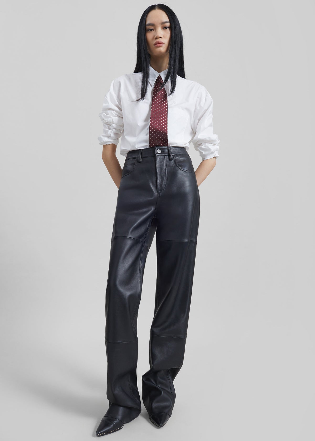 Dalston Leather Pants - Black – view 7 of 11