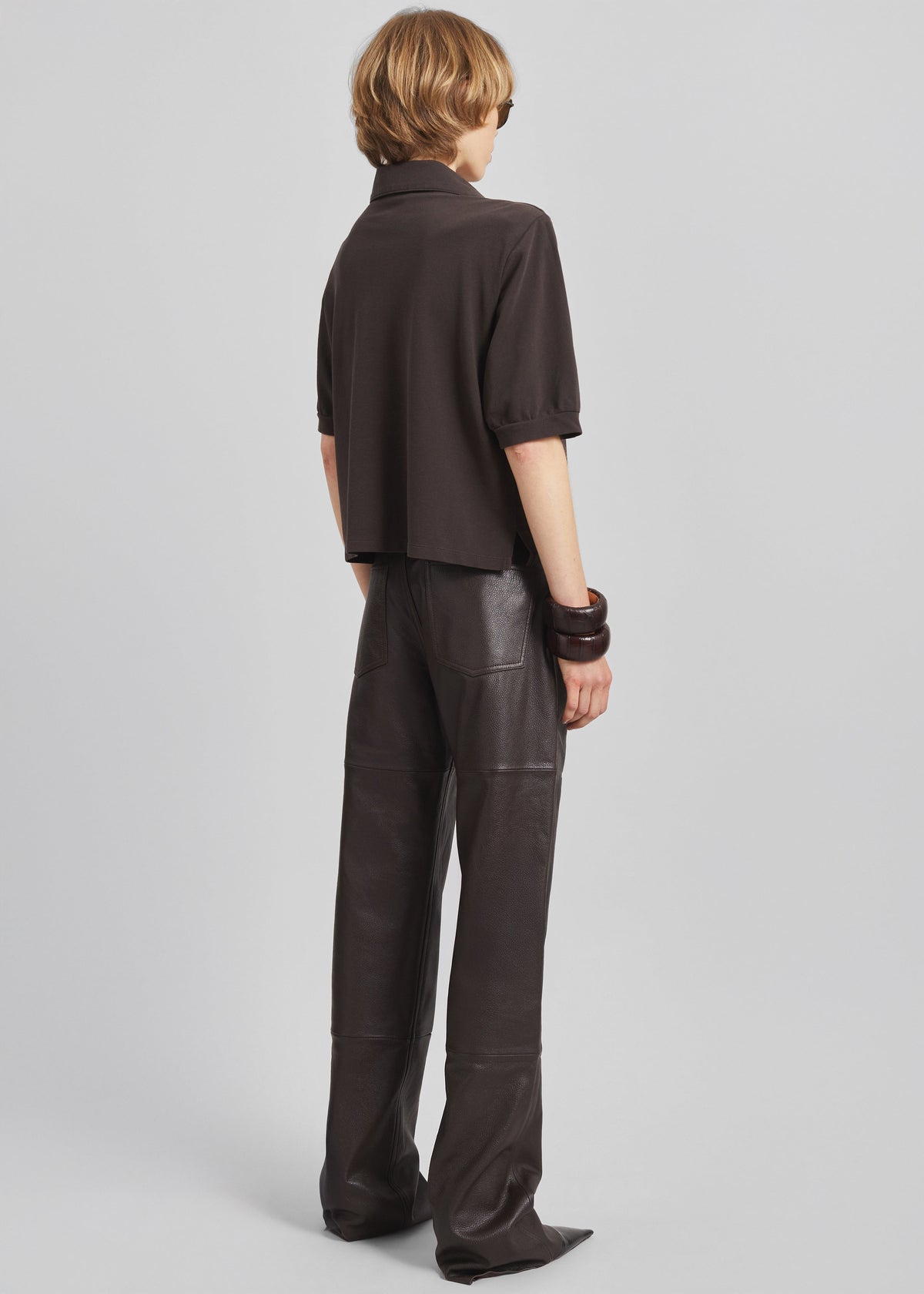Dalston Leather Pants - Vintage Brown – view 6 of 7