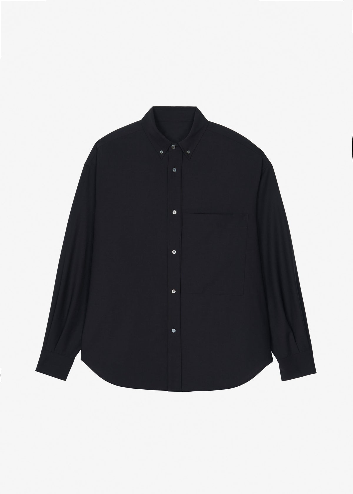 Dalton Wool Blend Shirt - Black – view 9 of 9