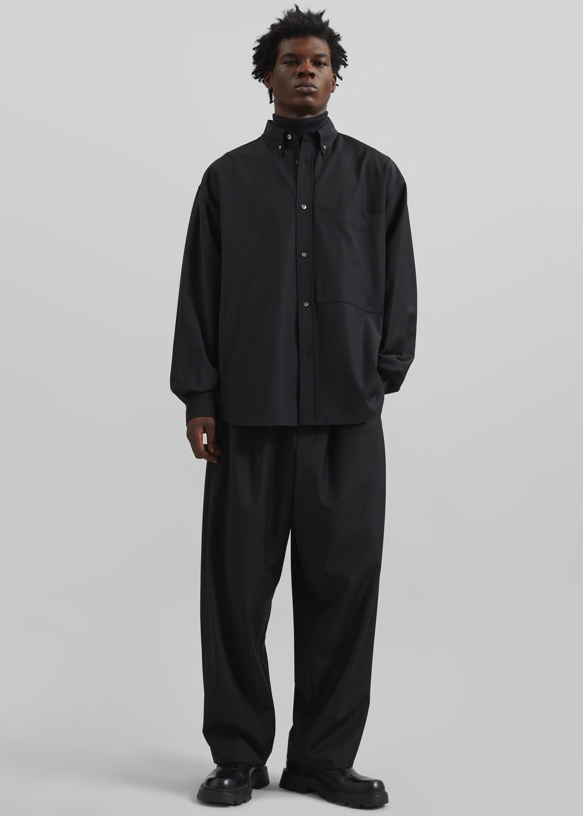 Dalton Wool Blend Trousers - Black – view 7 of 9